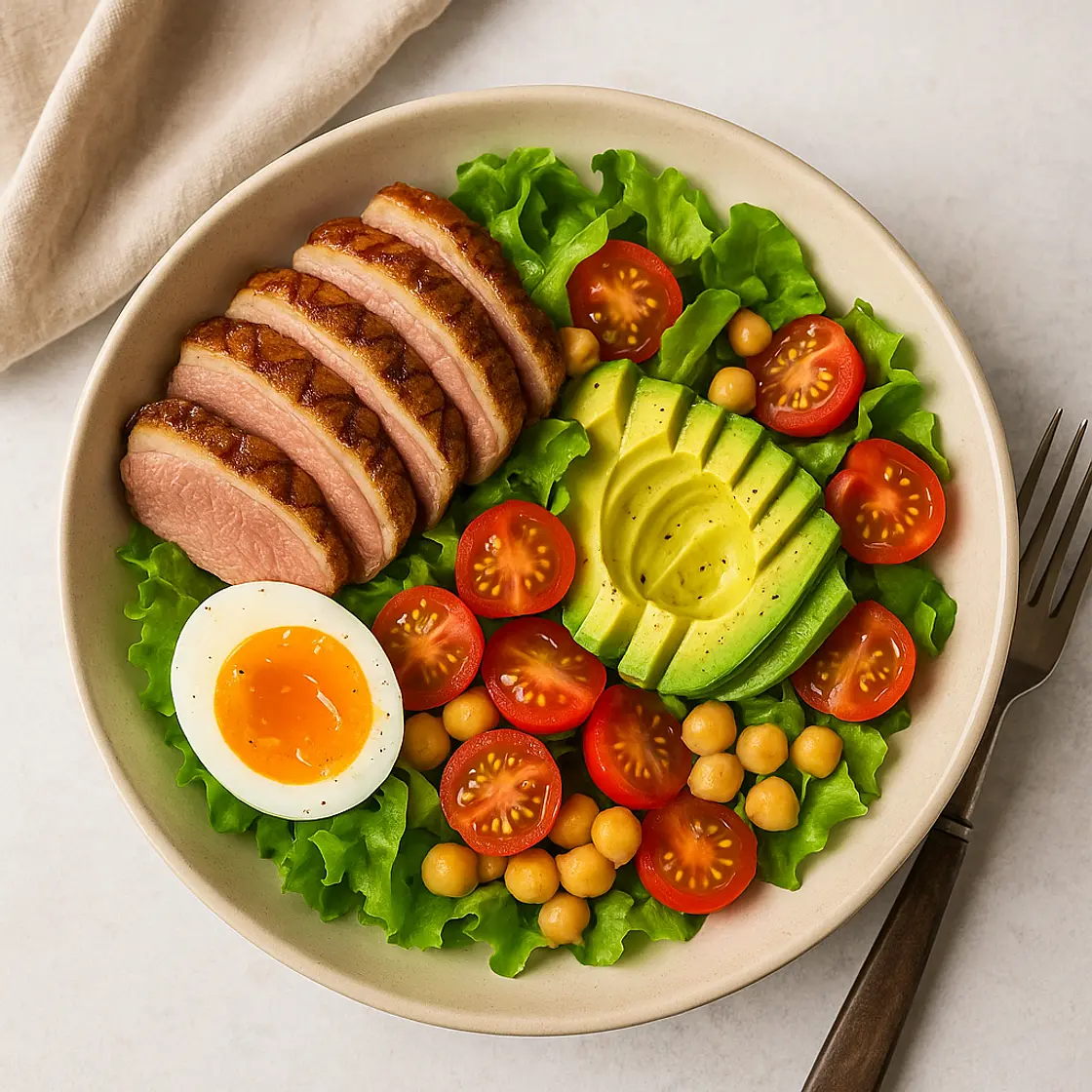 Salade au magret de canard