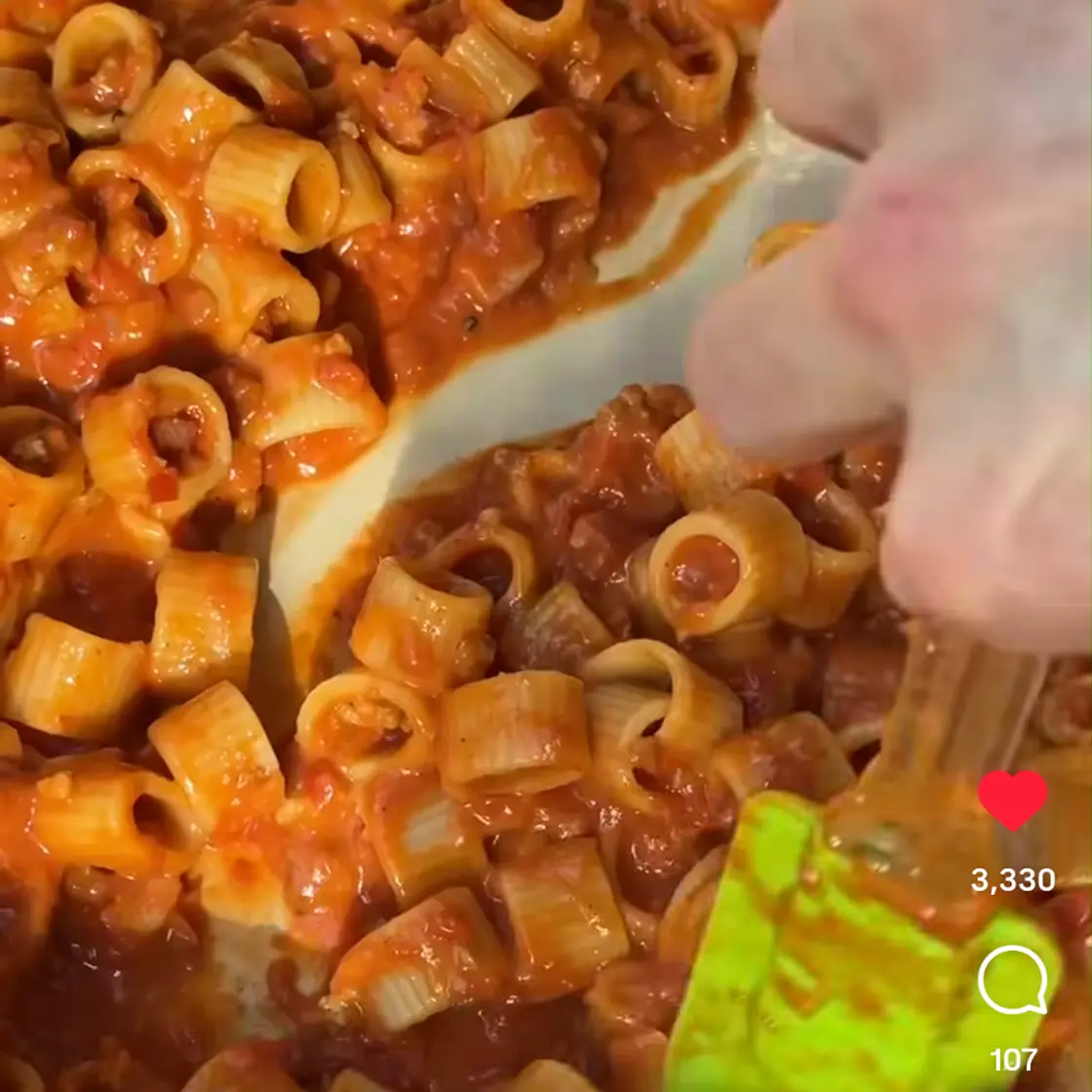 Sausage tomato pasta carbonara