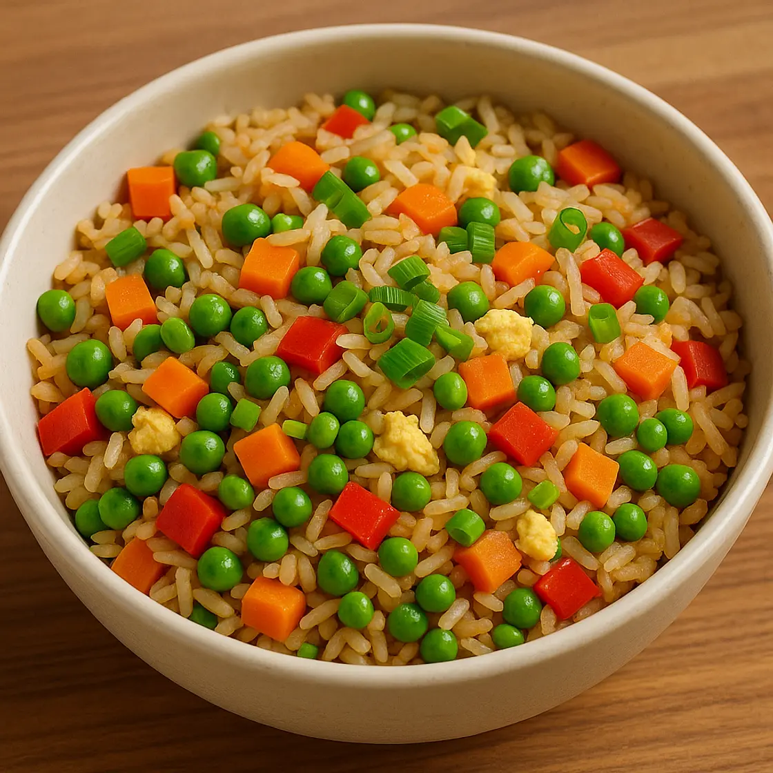 Chaulafán ecuatoriano de vegetales (sin ajo ni cebolla)