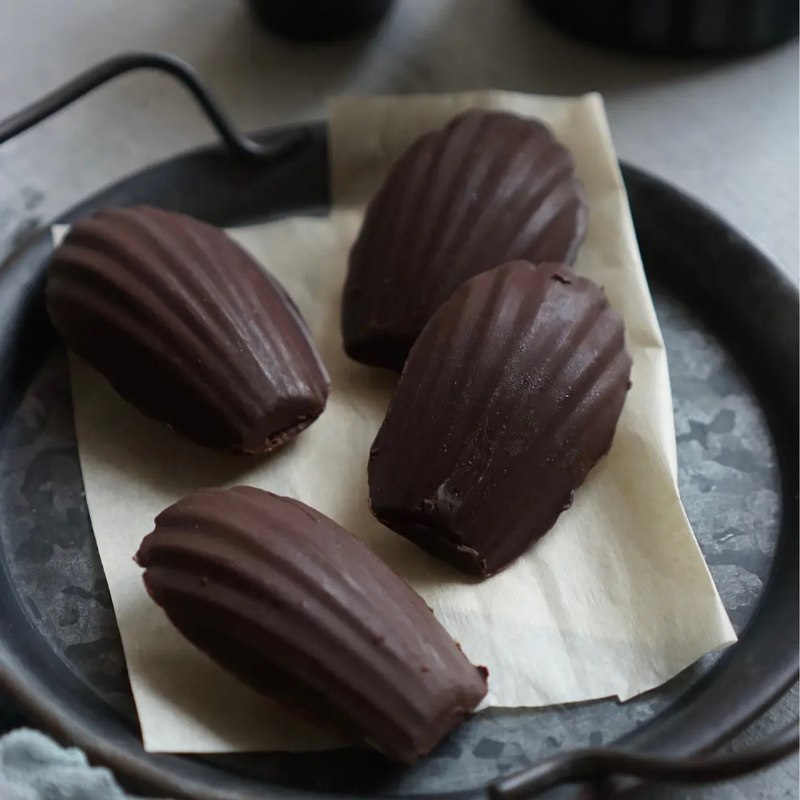 Chocolate-Coated Madeleines