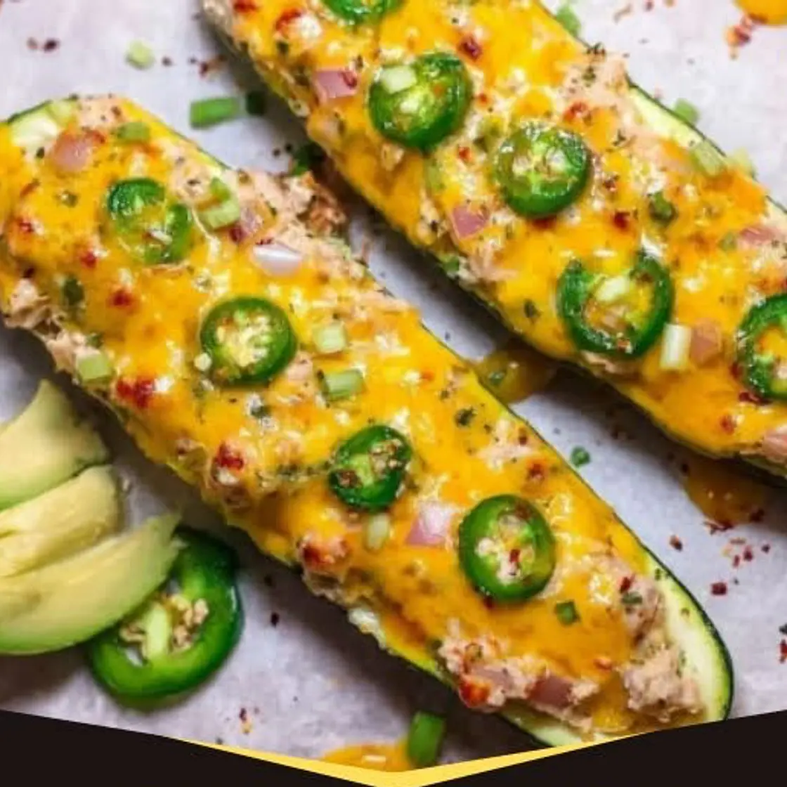 Cheesy Tuna Melt Zuchinni Boats(After 3rd Week)