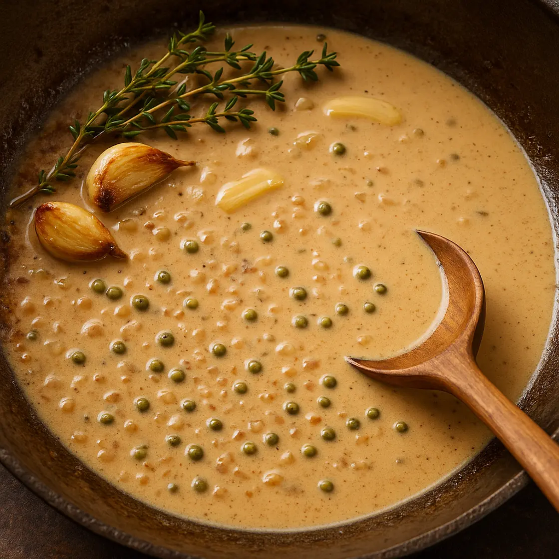 🥣 Creamy Peppercorn & Pan-Drip Sauce