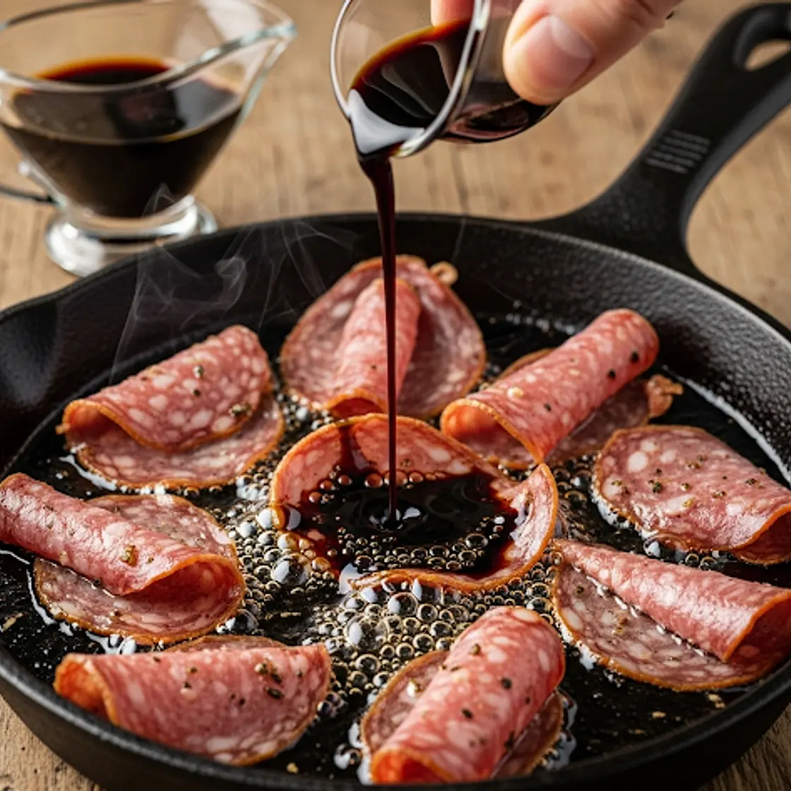 Salame con aceto balsamico