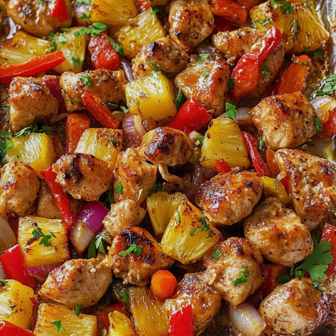 Hawaiian Chicken with Pineapple Delight