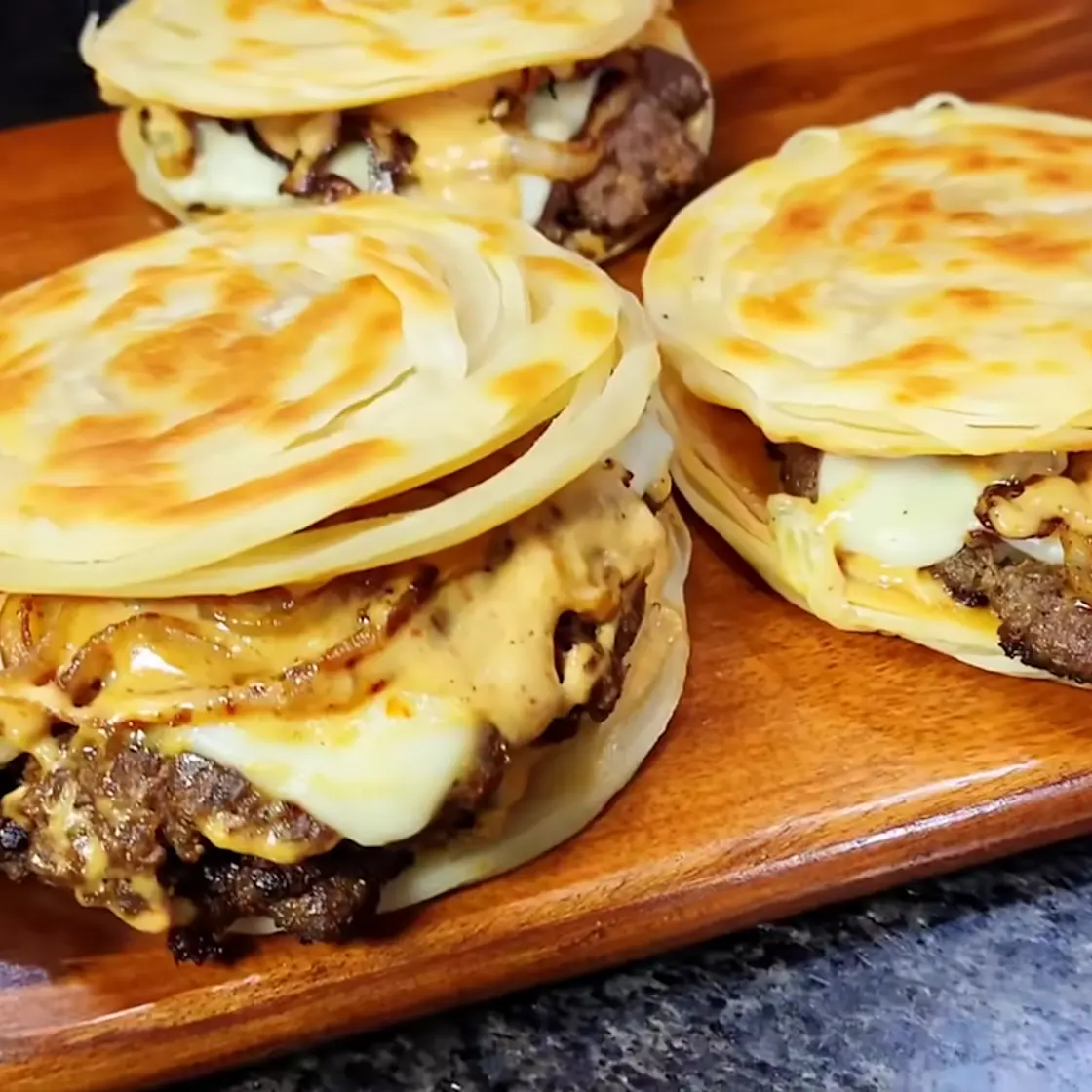 Dubai Viral Smash Paratha Burger
