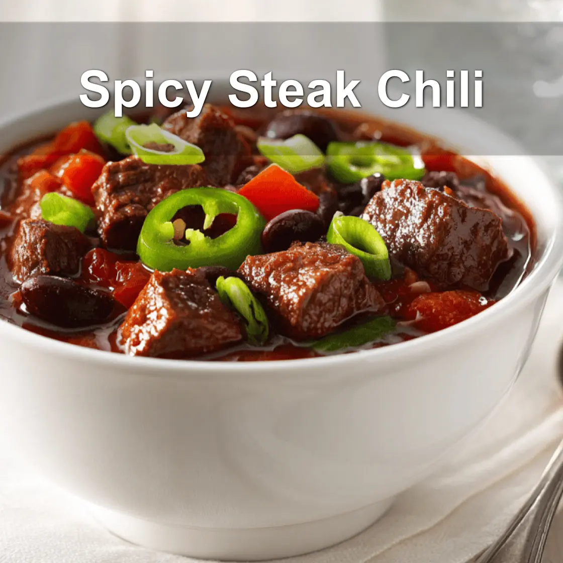 Easy 30-Minute Spicy Steak Chili Recipe