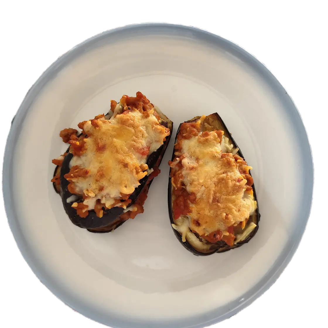 BERENJENAS AL HORNO CON CARNE PICADA