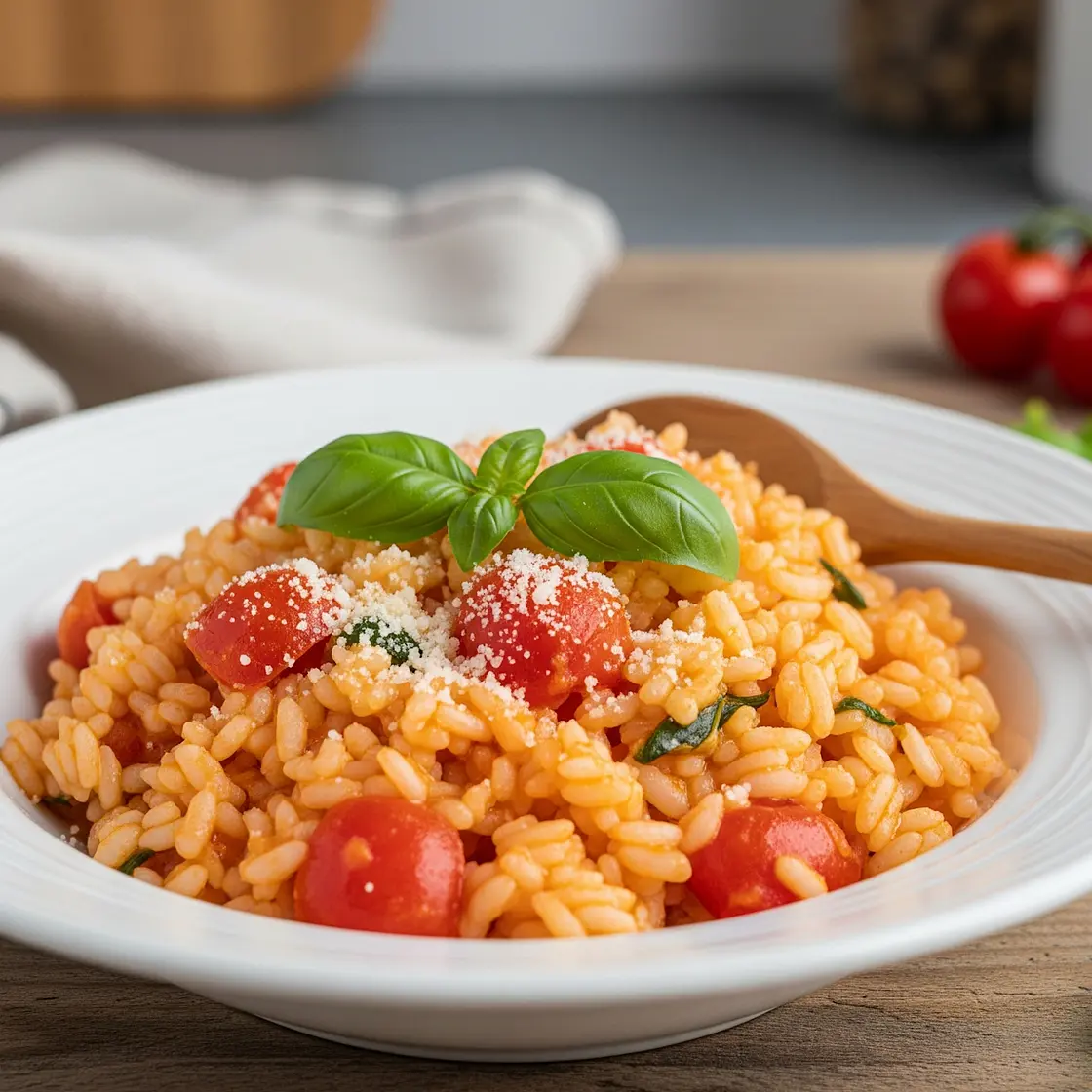 Simple tomato risotto