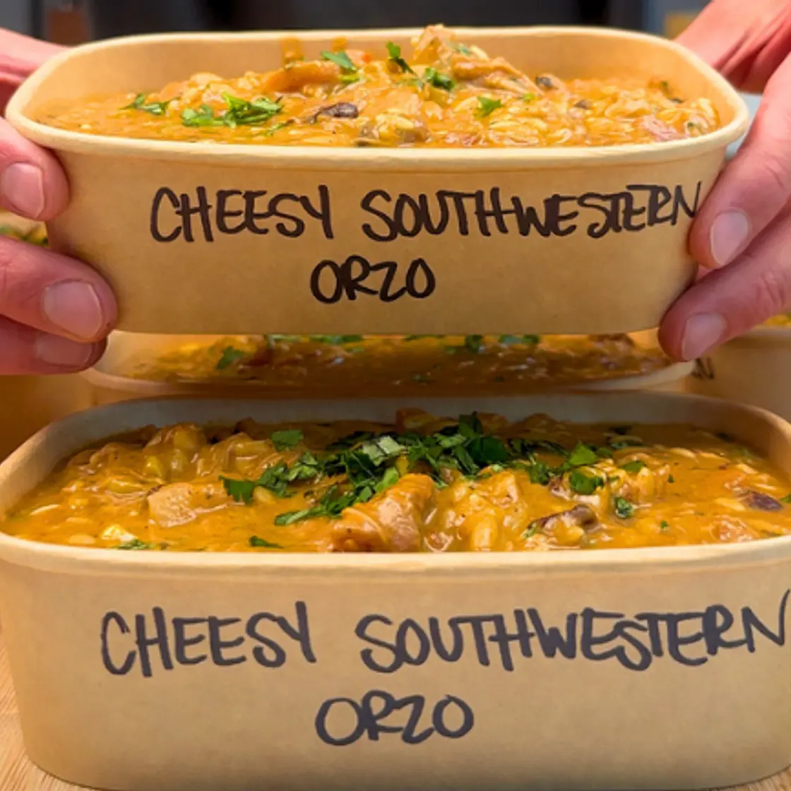 Cheesy Southwestern Chicken Orzo