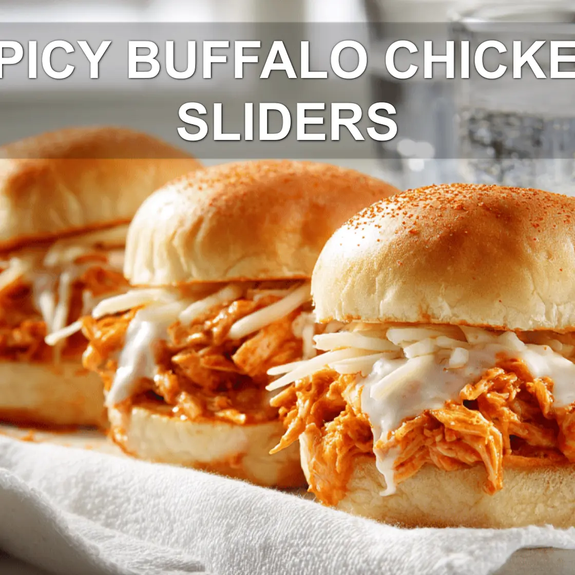 Cozy Juicy Buffalo Chicken Mini Sandwiches