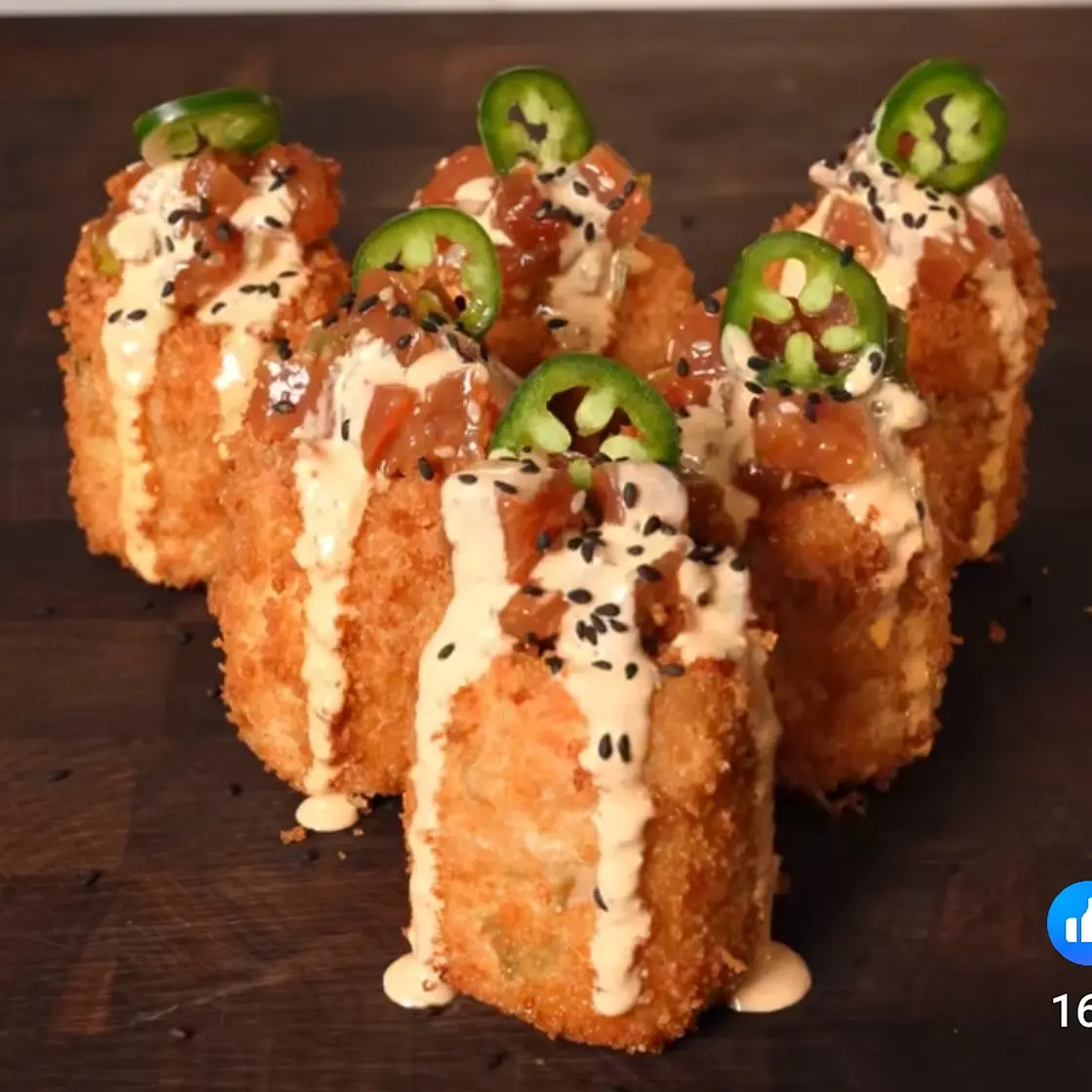 Crab Rangoon Ahi Tuna Shots
