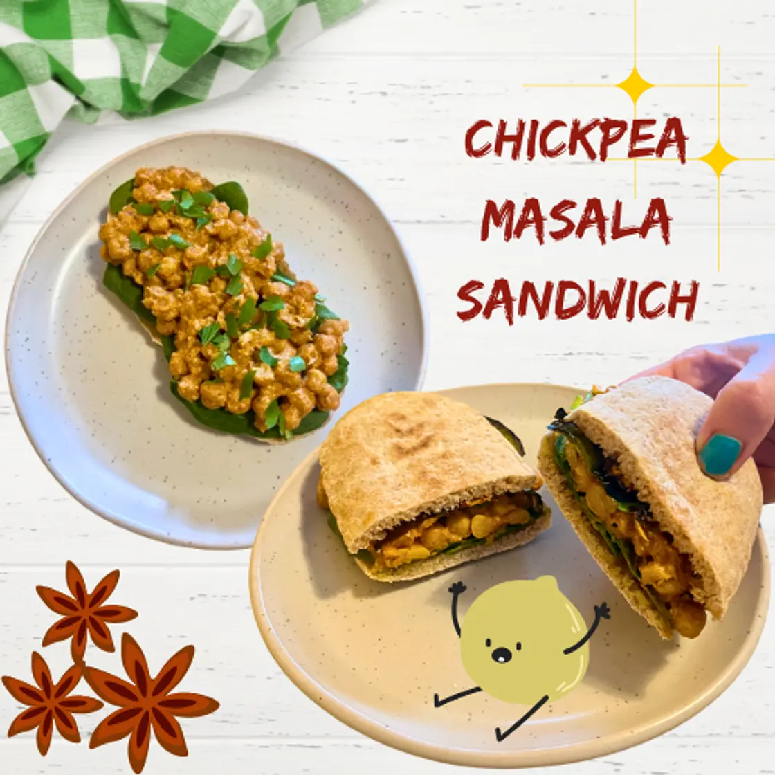 Chickpea Masala Sandwich