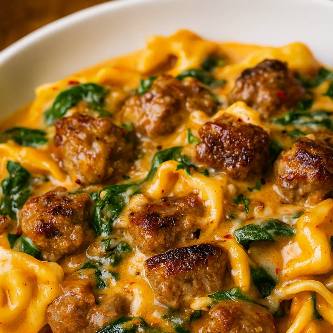 Sausage Tortellini in Creamy Sauce