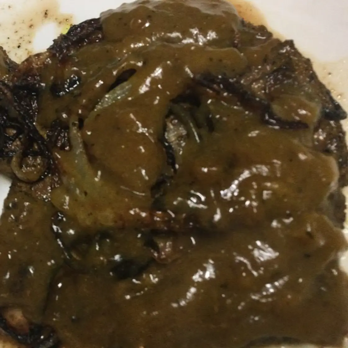 Marinated Air fryer Liver and onions.