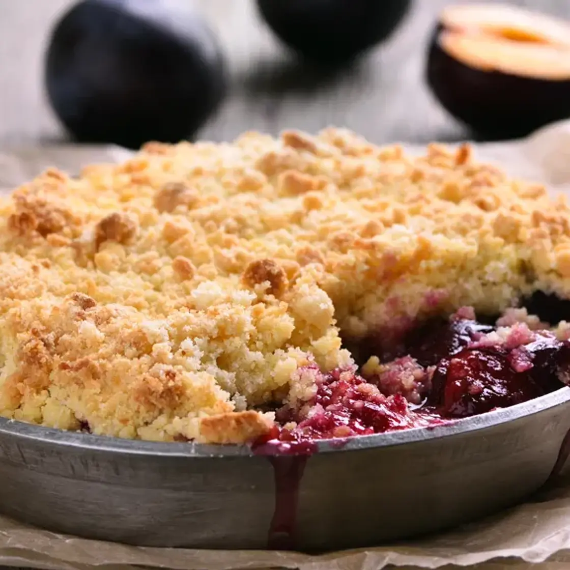Crumble aux prunes