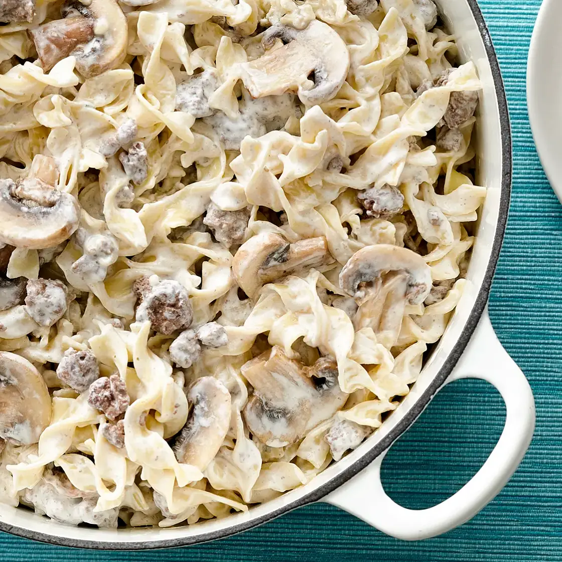 One-Pot Creamy Beef Stroganoff