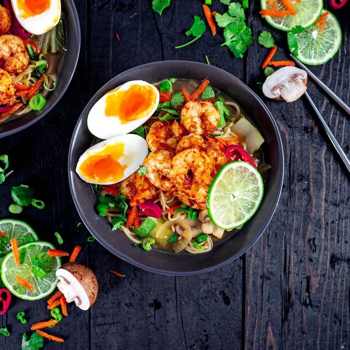 Easy Shrimp Ramen Bowl