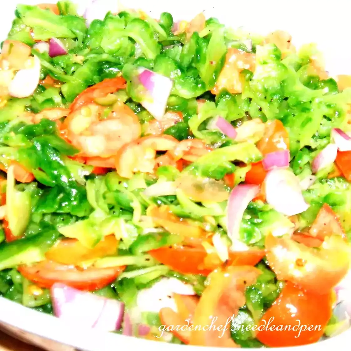 Bitter melon (gourd) salad