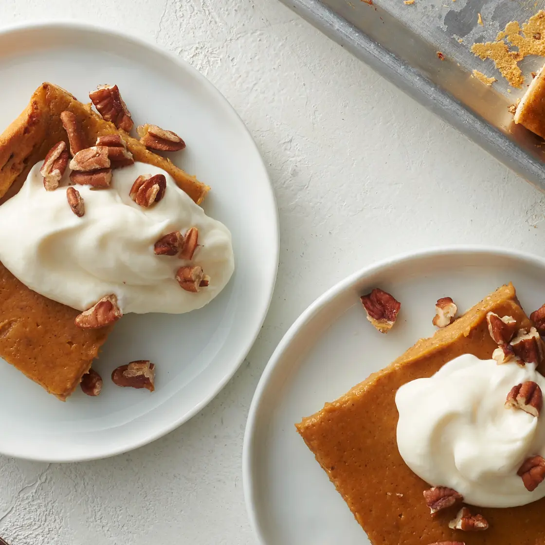 Maple-Pumpkin Cinnamon Roll Slab Pie