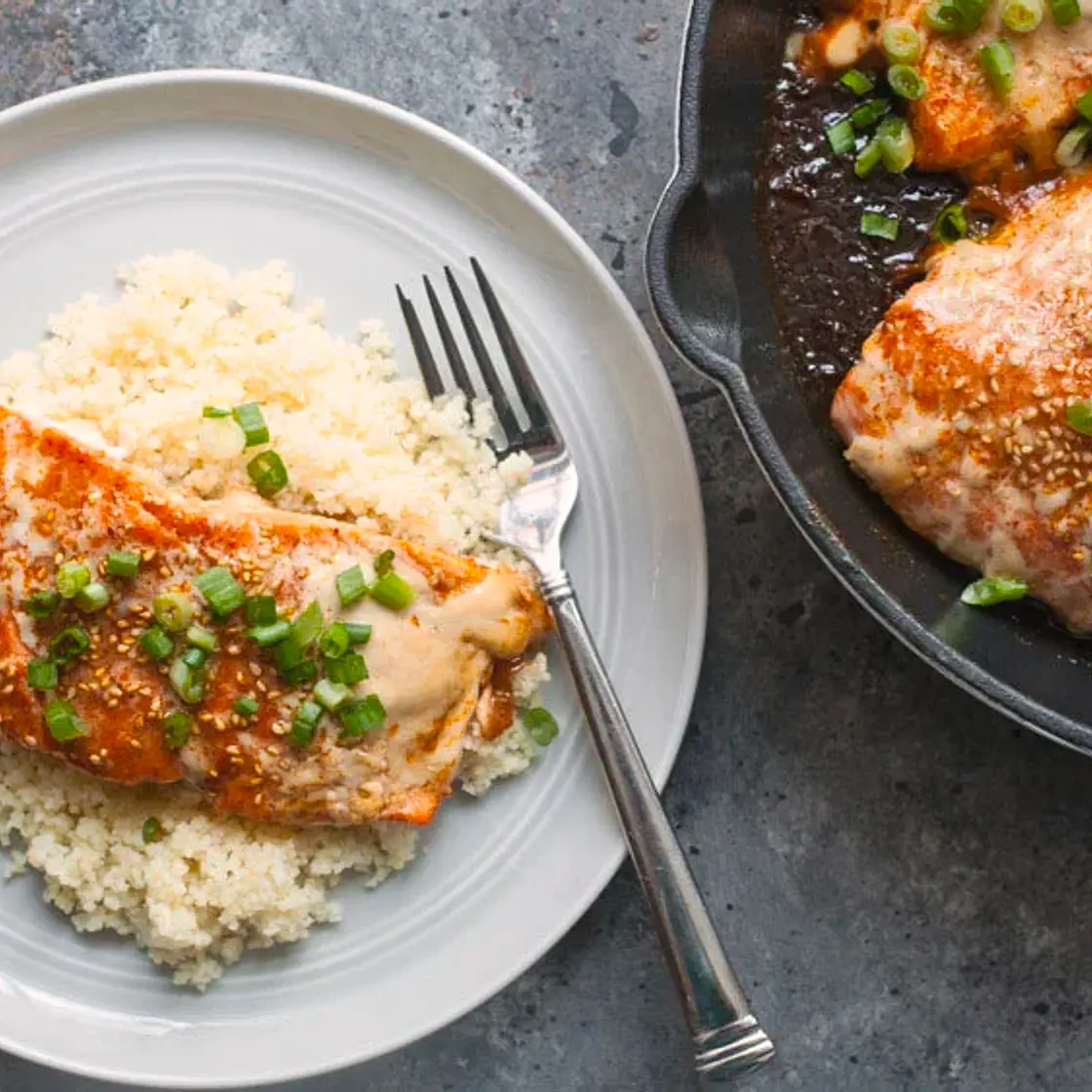One-Pan Chili Maple Salmon