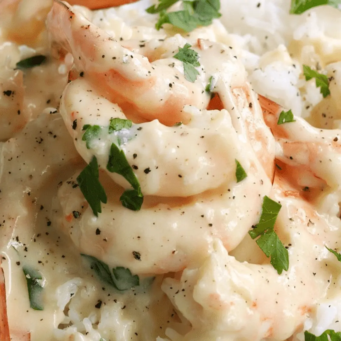Creamy garlic prawns recipe