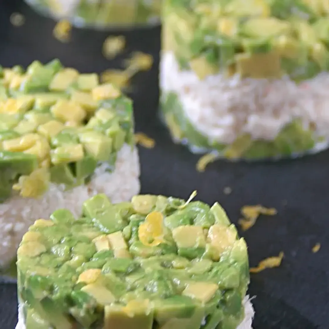 Tartare d'avocat au crabe