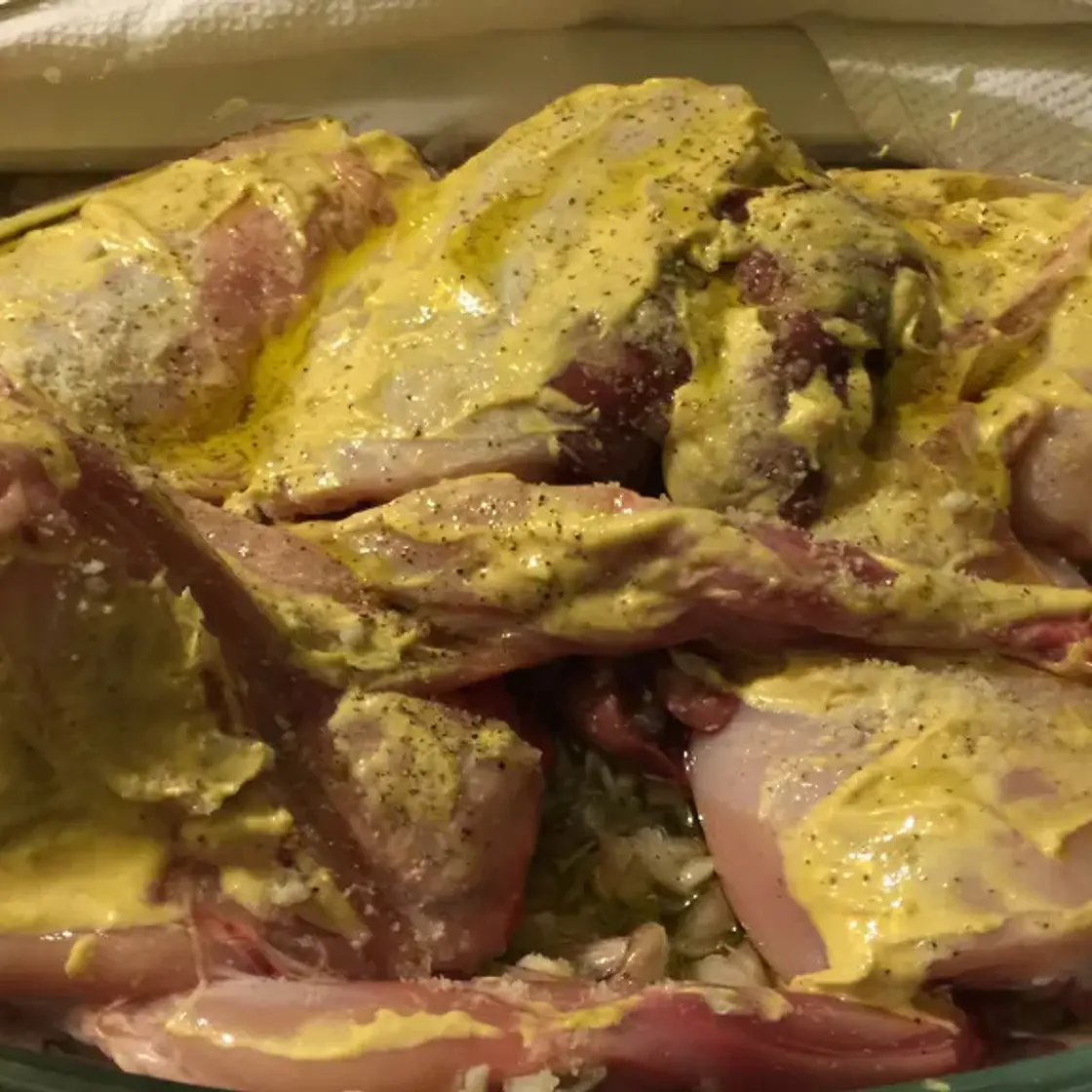 Lapin confit au four