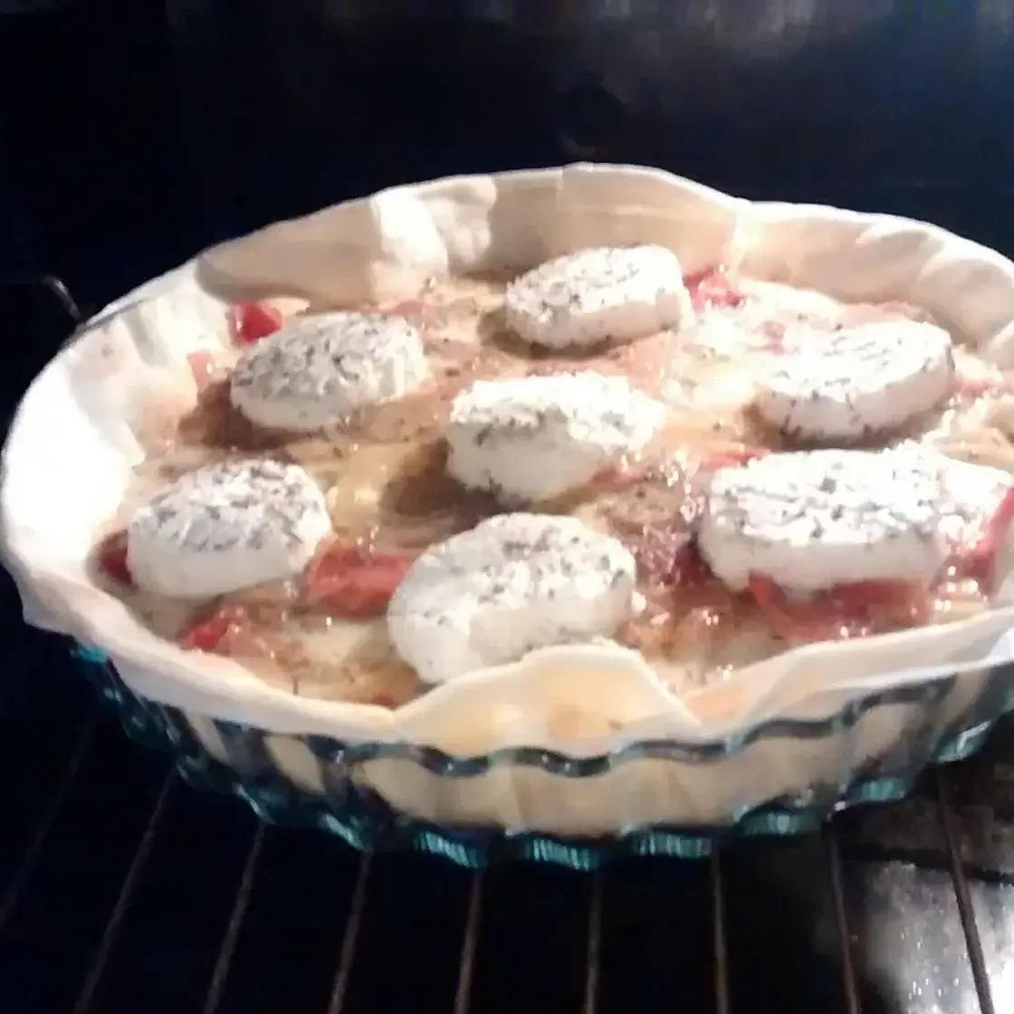 Tarte du soir végétarienne