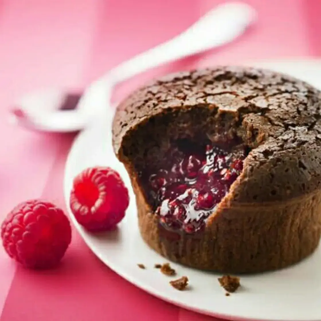 Moelleux chocolat aux framboises