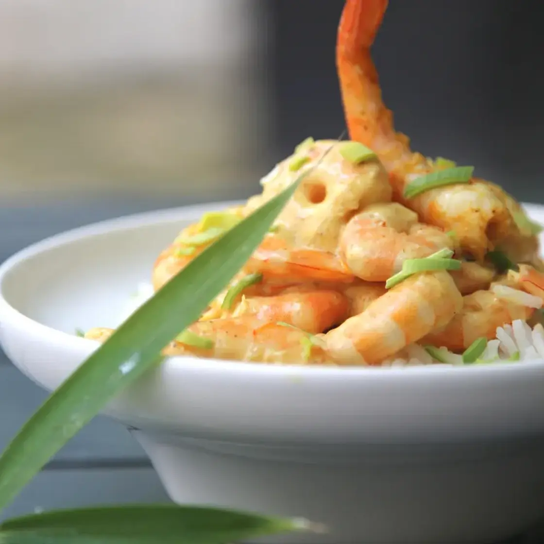 Crevettes au curry express