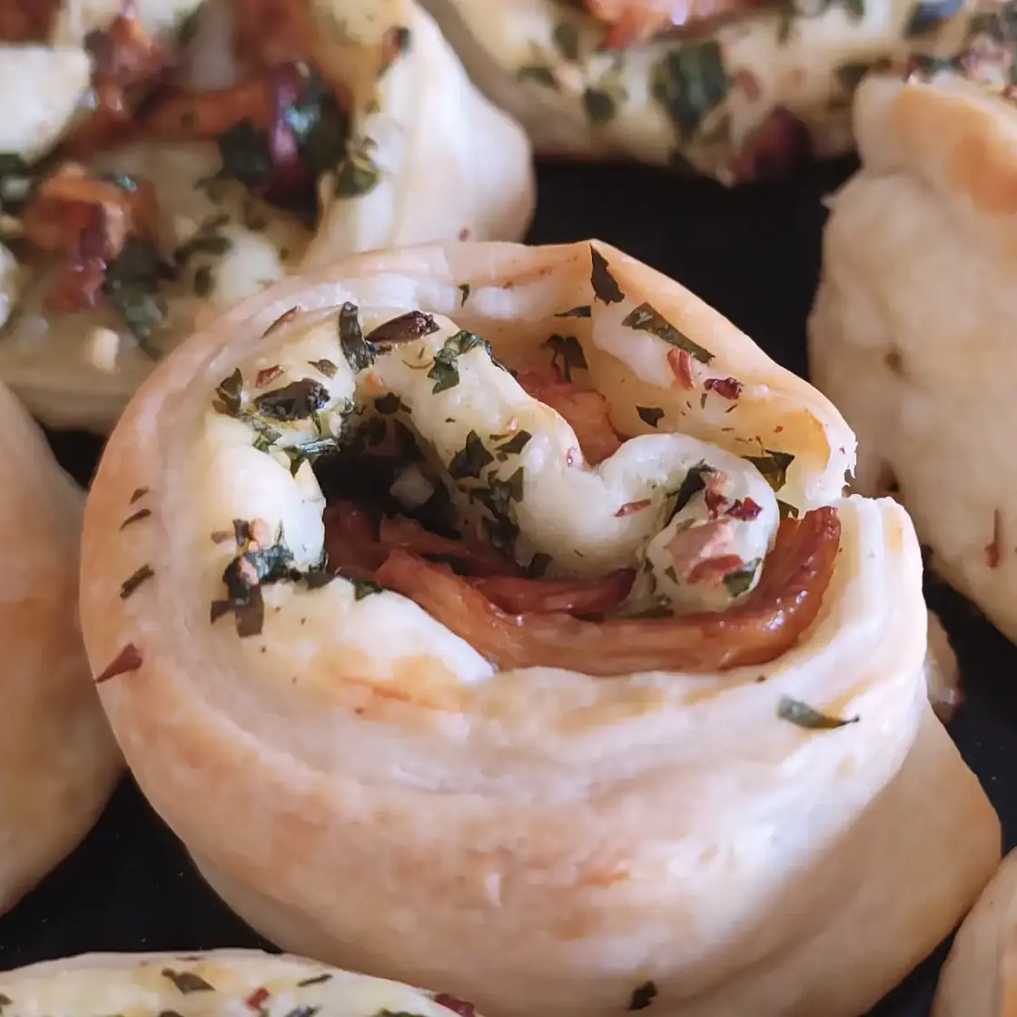 Quick Chanterelle Mushroom Pinwheels