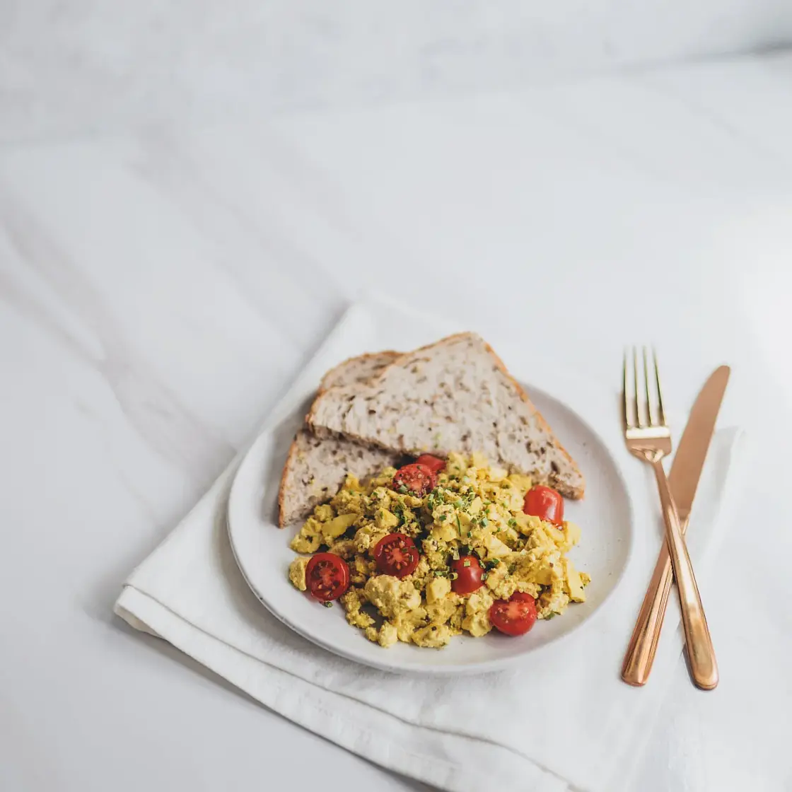 Tofu Scramble on Toast