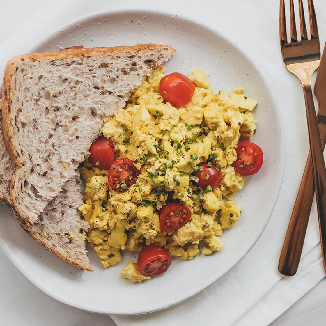 Tofu Scramble on Toast