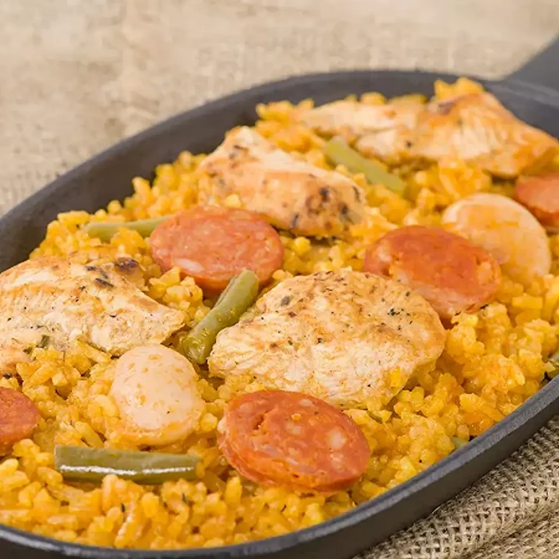 Paella facile au poulet