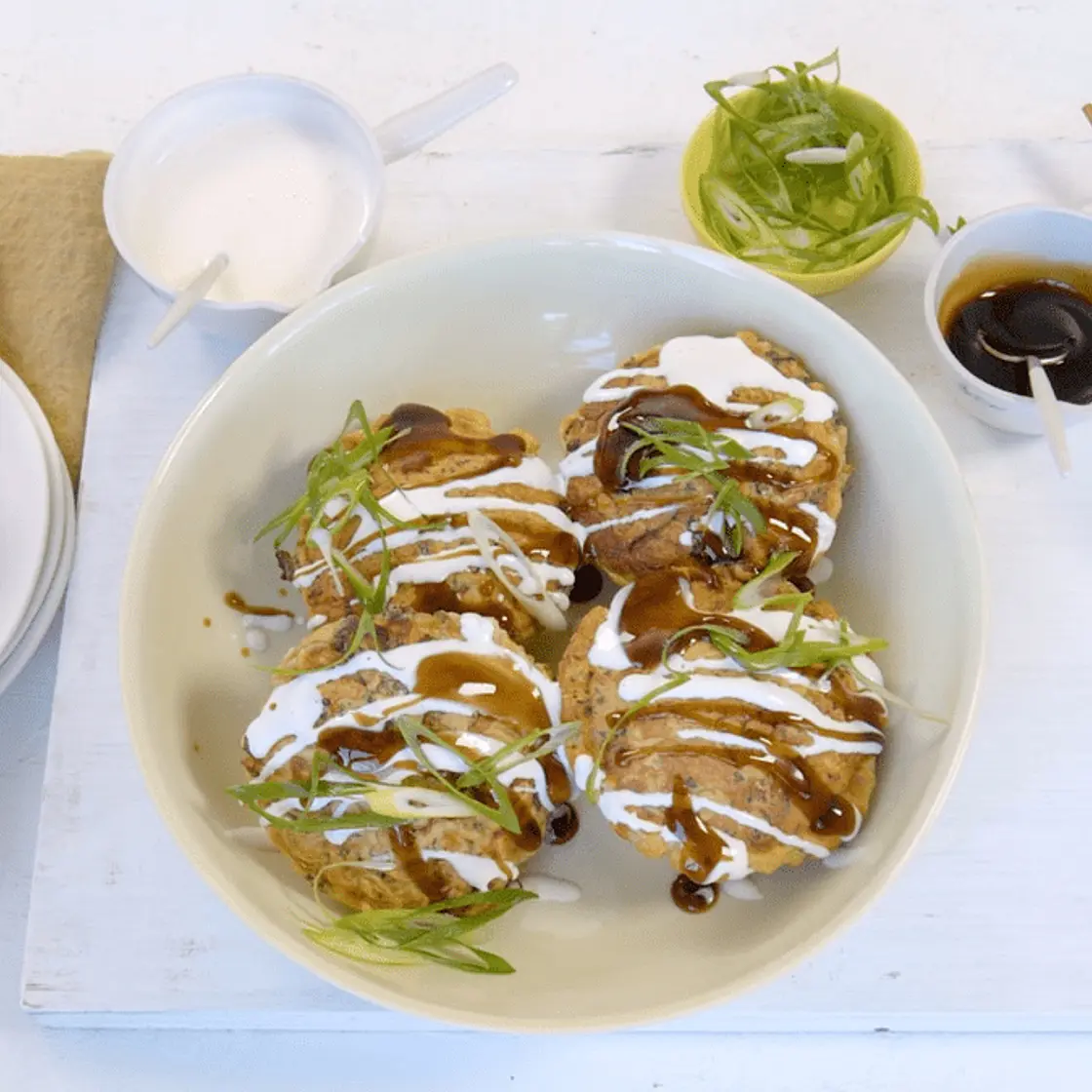 Pie maker beef and noodle okonomiyaki (Japanese Savoury Pancakes) recipe