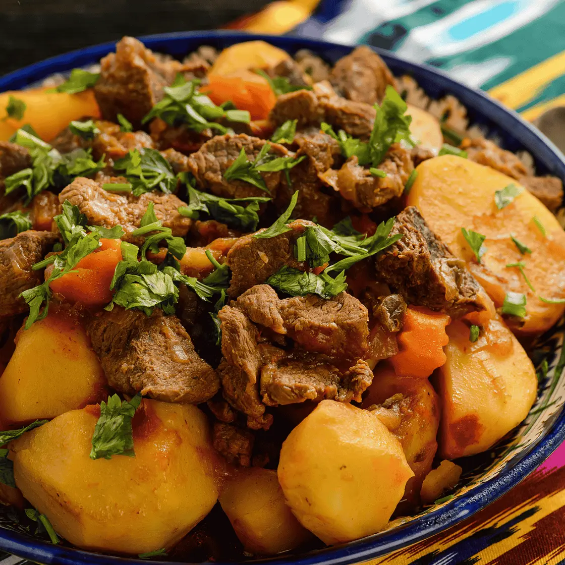 Russian Zharkoye (Hearty Meat Stew)