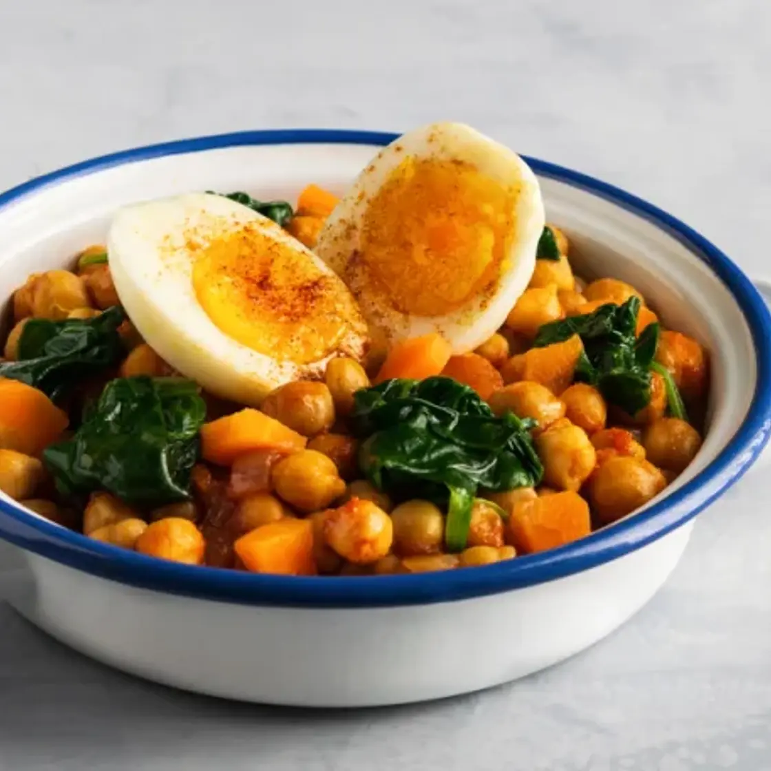 Mijoté de pois chiches aux épinards