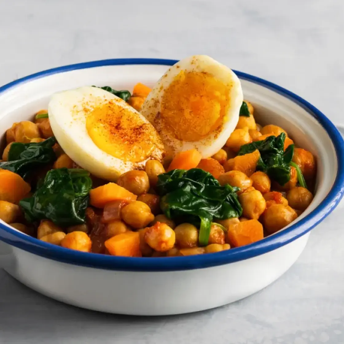 Mijoté de pois chiches aux épinards