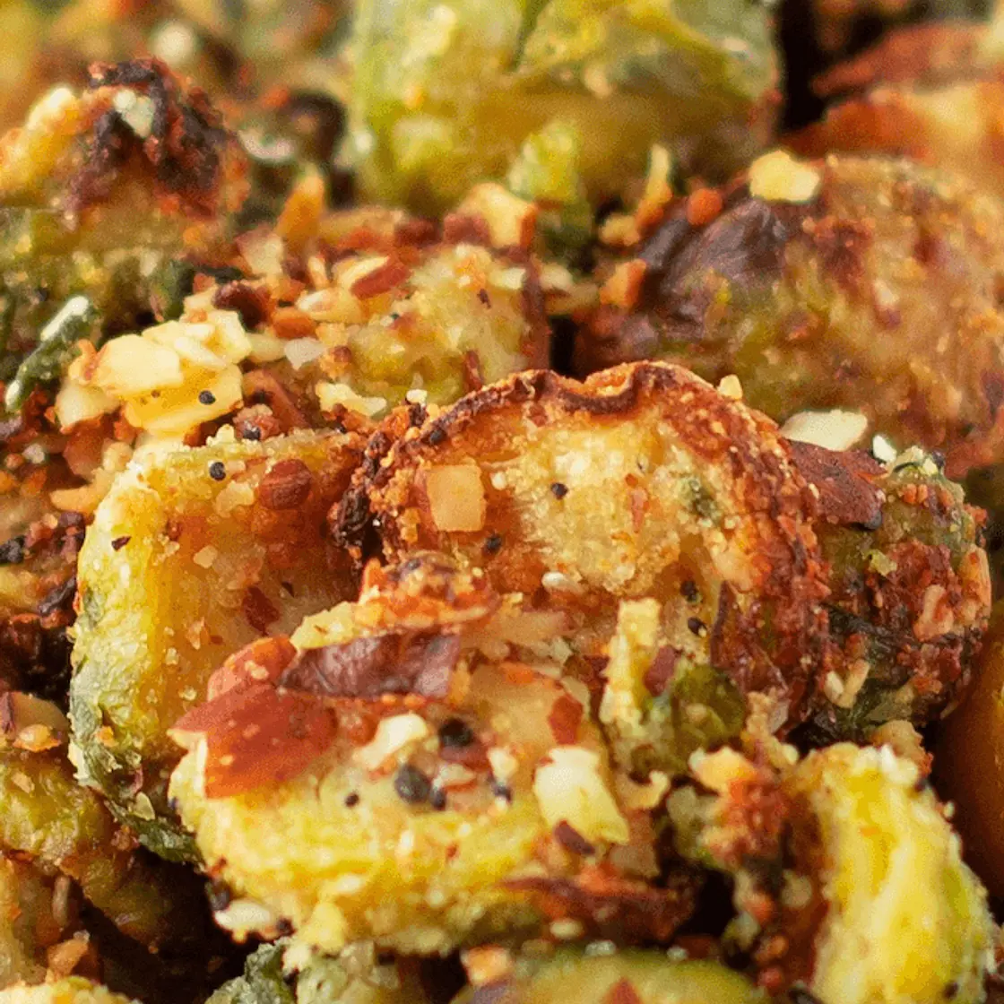 Crispy Air Fryer Brussels Sprouts (Keto, Low Carb)