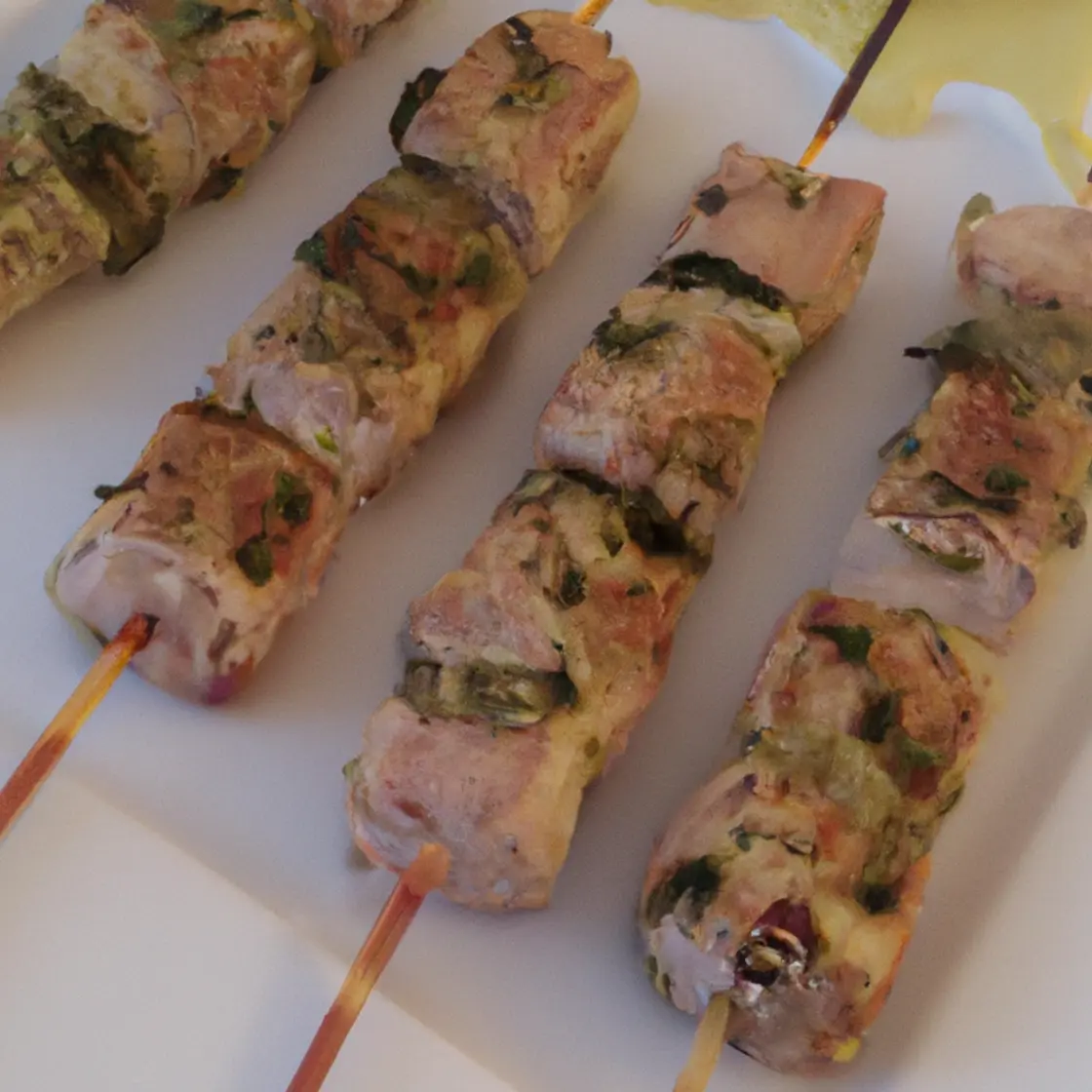 Brochette de thon au fenouil