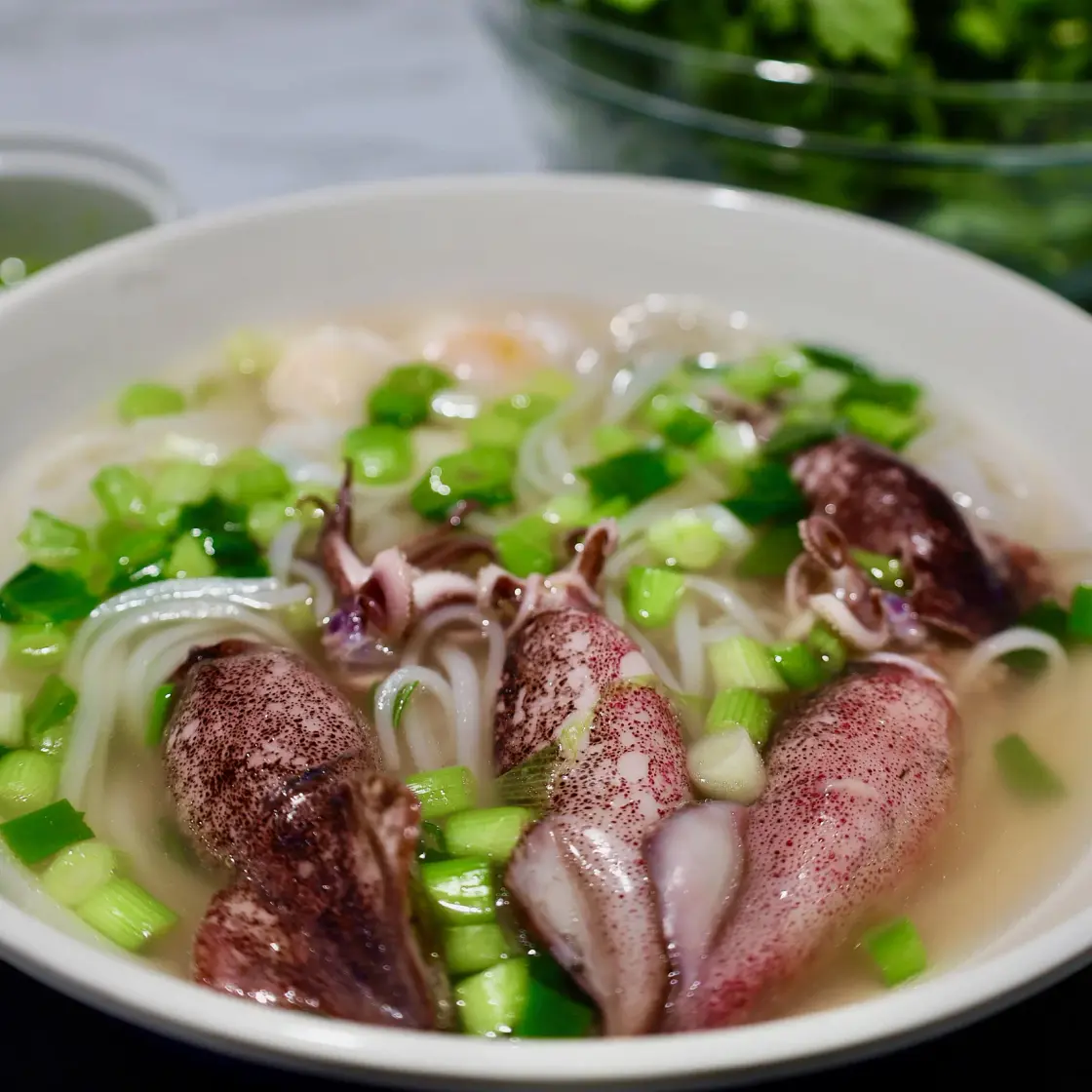 Hu Tieu Muc (Vietnamese Squid Rice Noodle)