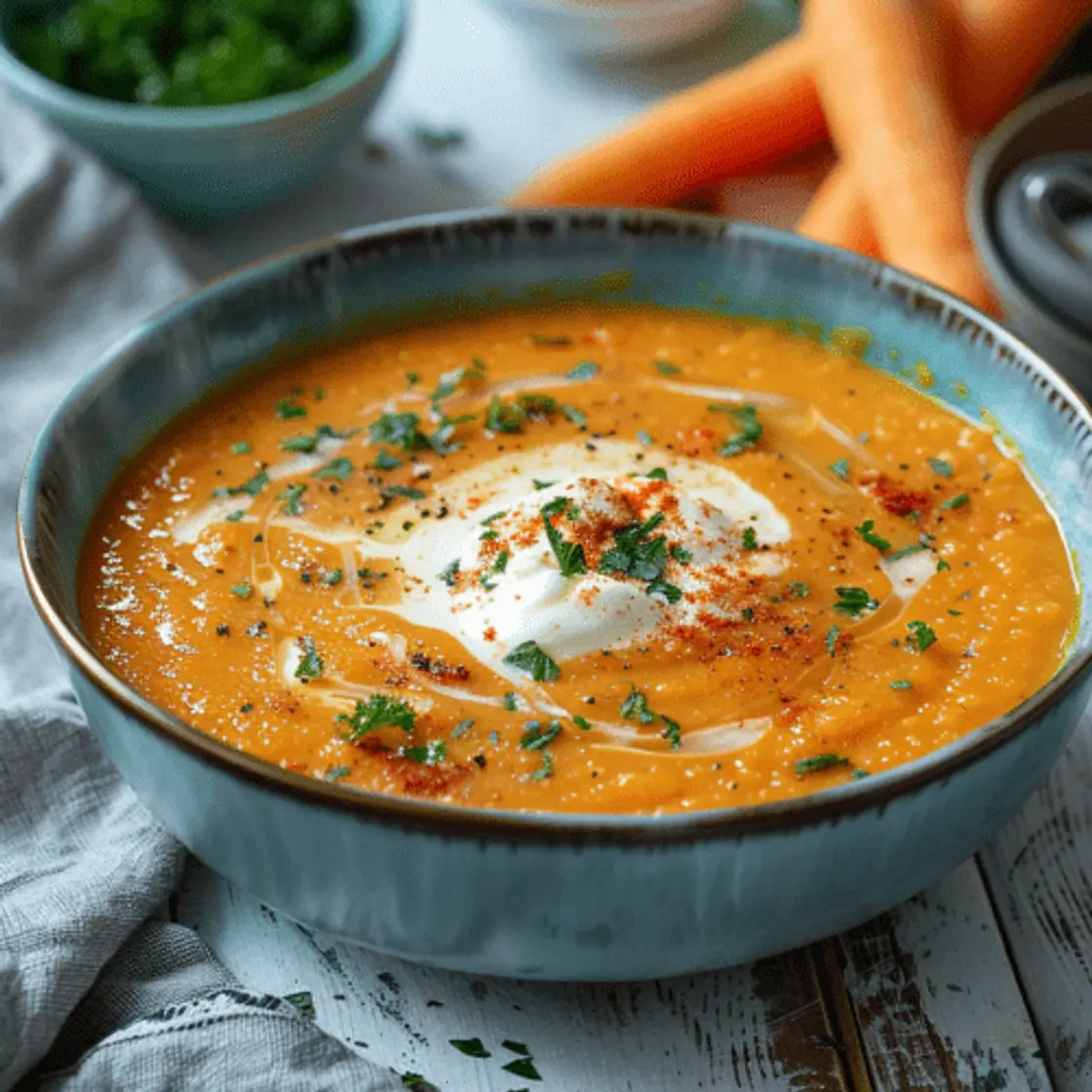 Sopa Picante de Lentejas Turcas y Zanahorias