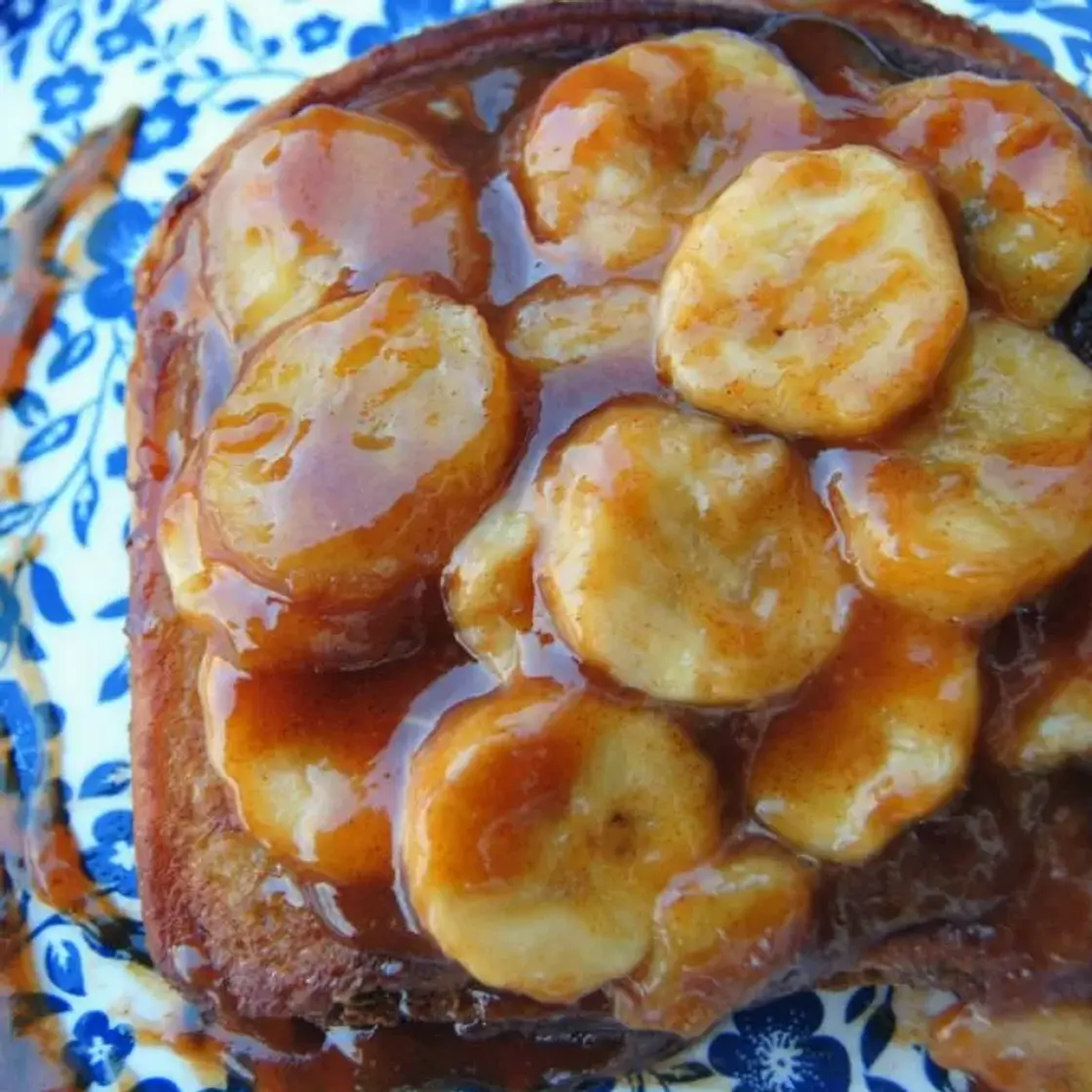 The Best Stuffed French Toast with Banana Syrup Recipe