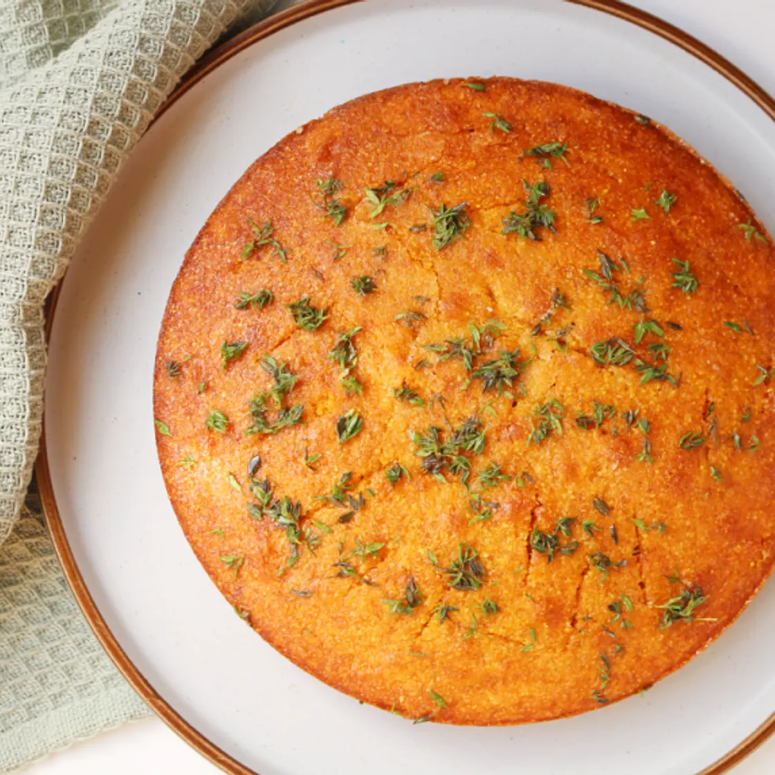 Orange + Thyme Polenta Cake