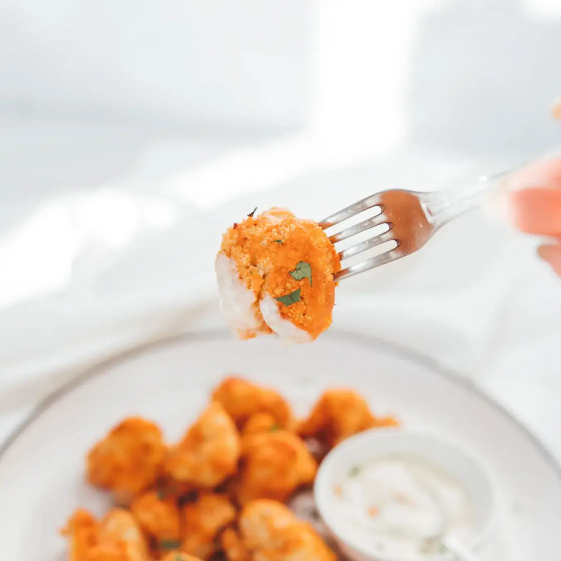 Buffalo Cauliflower Bites