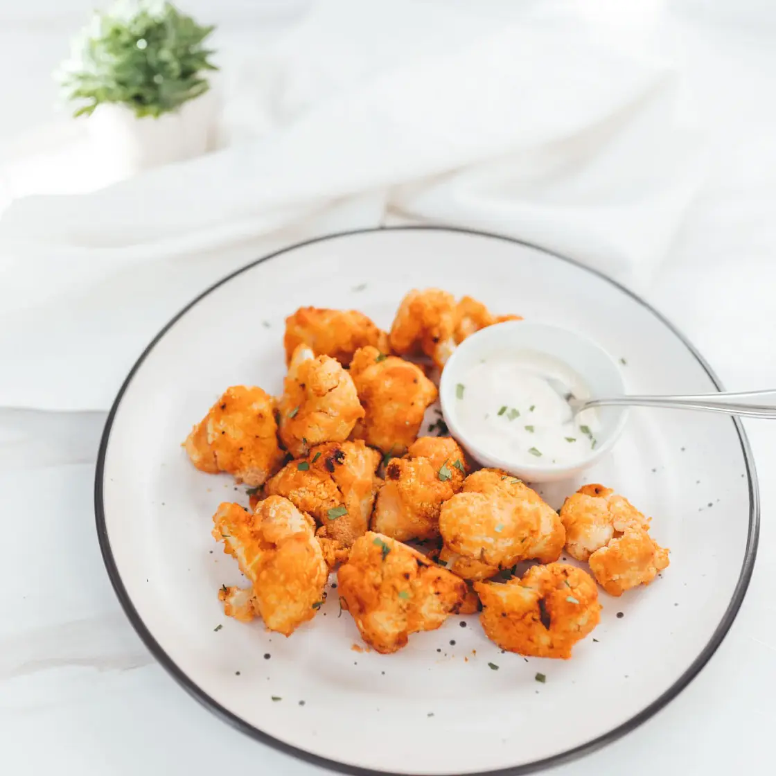 Buffalo Cauliflower Bites