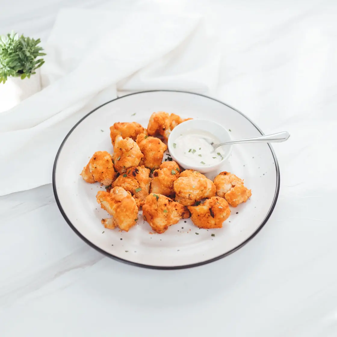 Buffalo Cauliflower Bites