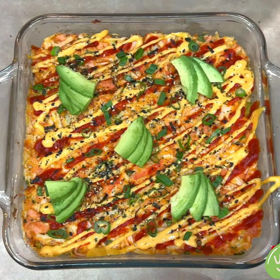 Salmon Sushi Bake Recipe