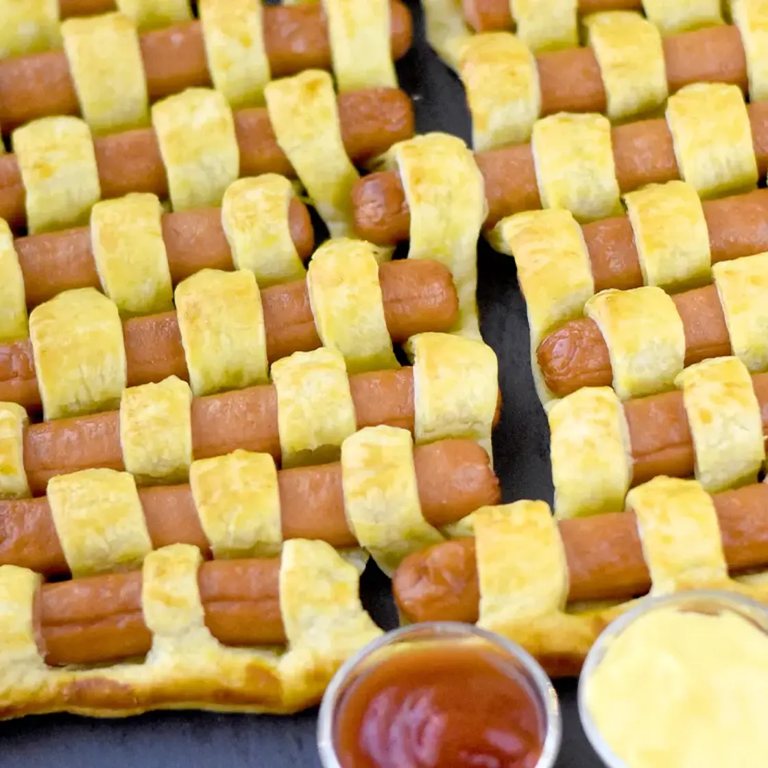 Damier feuilleté de knacki