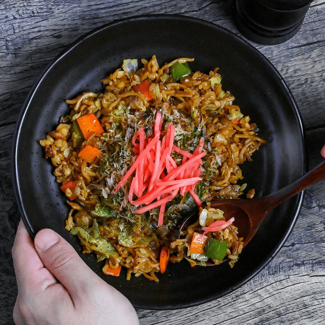 Sobameshi (Yakisoba Fried Rice)